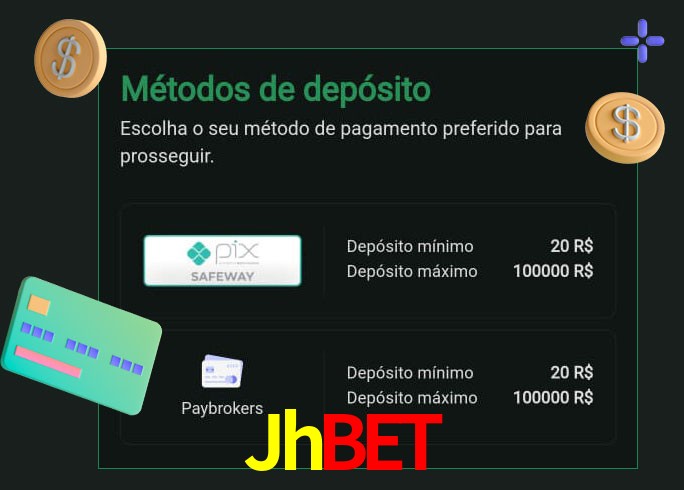 O cassino Jhbet oferece uma grande variedade de métodos de pagamento